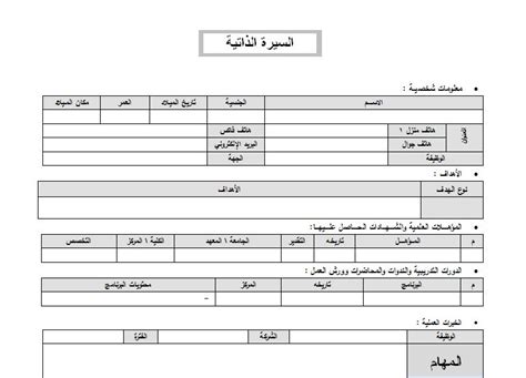 سيرة ذاتية للمعلمة