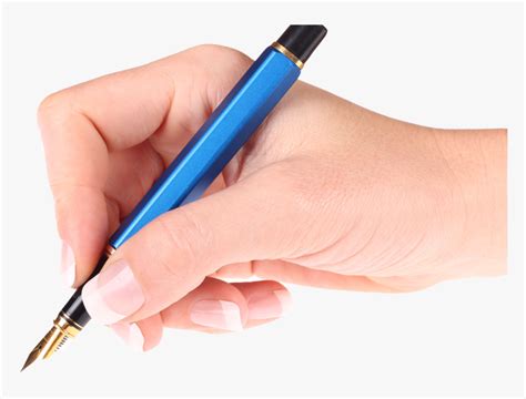 Hand Writing With Pen Png Hands Holding A Pen Transparent Png