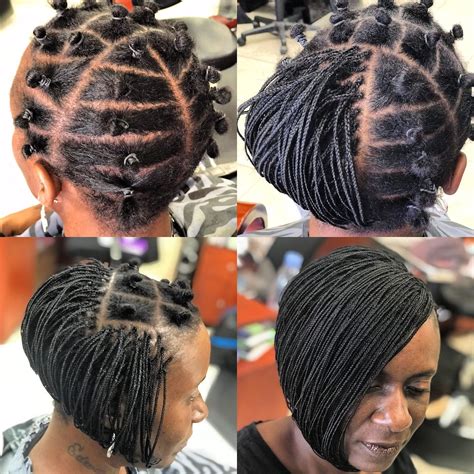 You can add some extra flavor by highlighting the top part. Braids by Tasha | Natural hair styles, Braids for short ...