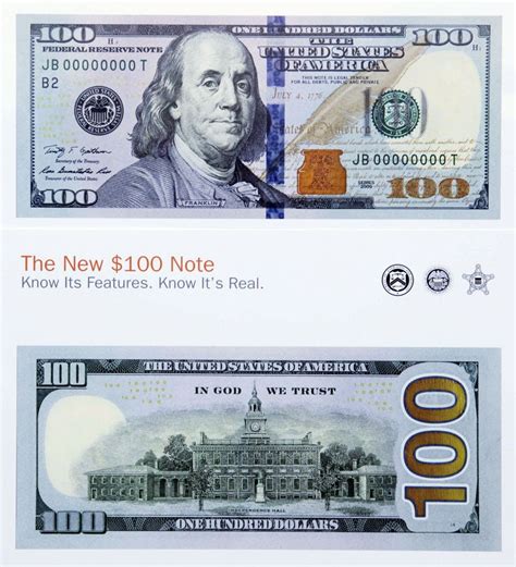 Printable 100 Dollar Bill Actual Size