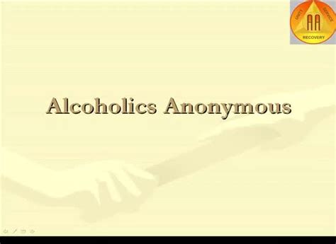 Alcoholics Anonymous Lecture