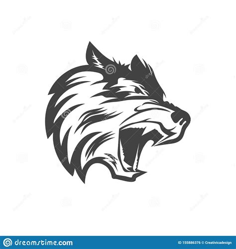 Maybe you would like to learn more about one of these? Gray Wolf Head Logo Design. A Tactical Predator. Stock ...