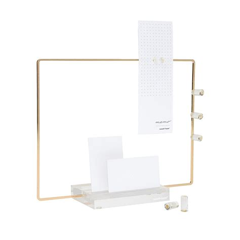 Russell Hazel Acrylic Memo Board In Cleargold Bed Bath And Beyond