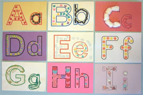 Pam Hyer Teaching The Alphabet Letter Collages