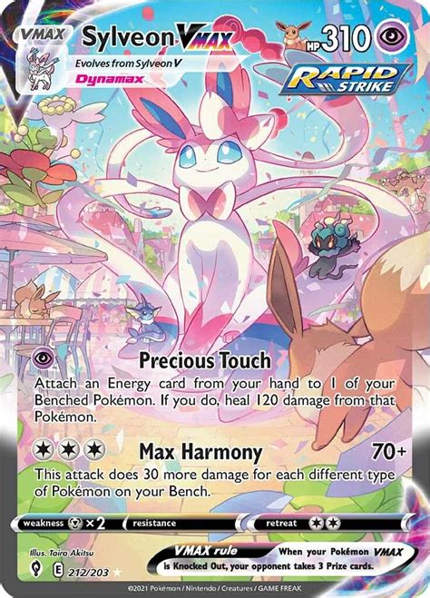 Sylveon Vmax Alternate Art Secret Swsh07 Evolving Skies Pokemon