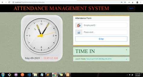 Attendance Management System Using Phpmysqli Sourcecodester
