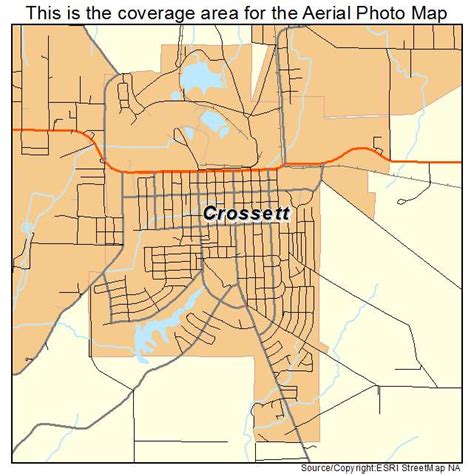 Aerial Photography Map Of Crossett Ar Arkansas