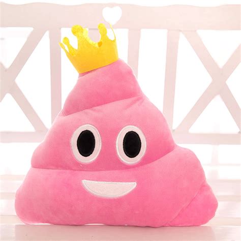 Bh Toys Emoji Poop Plush Expression Pillow Pink Princess