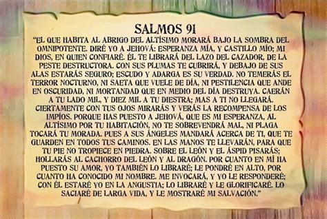 Salmos 91 Printable Psalm 91 In Spanish Bible Poster Etsy Psalm