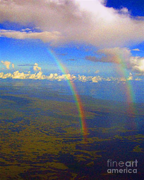 Double Rainbow Flying Over Florida Everglades Photograph By Merton