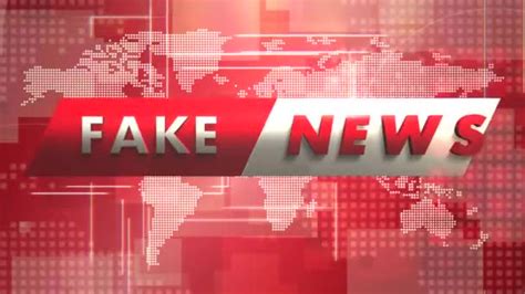 Animation Text Fake News And News Intro Graphic With Lines And World