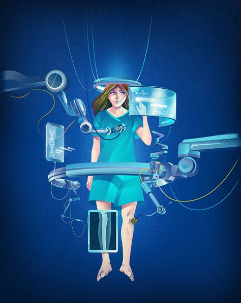 The Future Of Healthcare On Behance Health Care Illustration