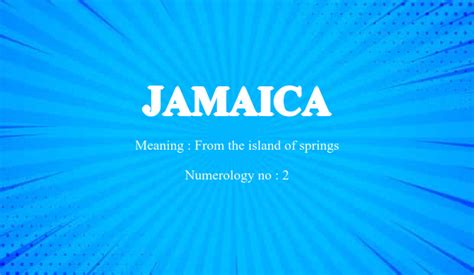 Jamaica Name Meaning