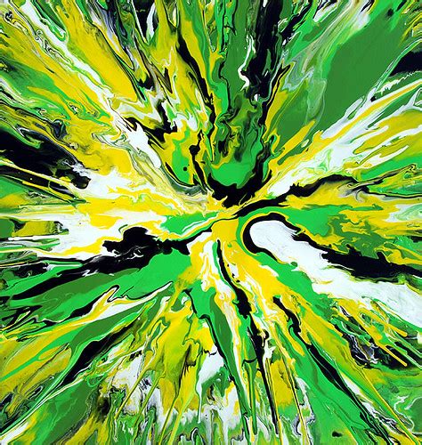 Green And Yellow Abstract Painting Flickr Photo Sharing