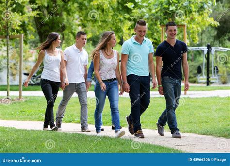 Group Of Teenagers Stock Photo Image Of Study Cheerful 48966206