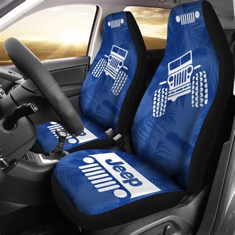 Jeep Offroad Seat Cover Blue White Beach Palms Cover Shop Best Idea