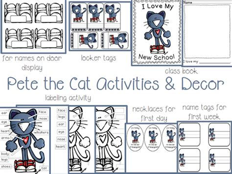 73 Cool Pete The Cat Freebies And Teaching Resources Kindergartenworks
