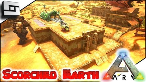 Ark Scorched Earth Adobe Base Redesign E33 Ark Survival Evolved Gameplay Youtube