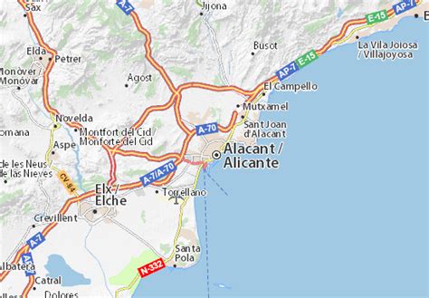 Michelin Alicante Map Viamichelin