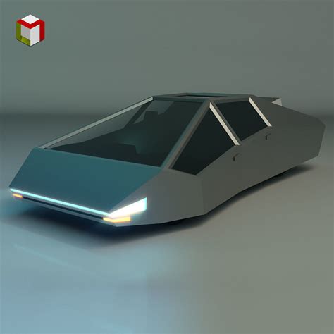 3d Model Low Poly Sci Fi Car 03 Vr Ar Low Poly Cgtrader