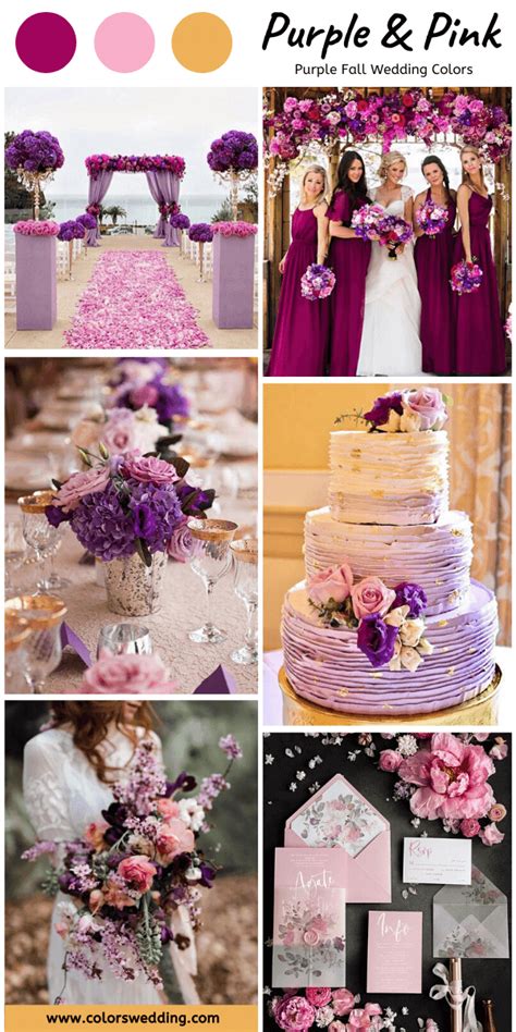 Colors Wedding 8 Perfect Purple Fall Wedding Color Palettes