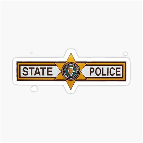 Illinois State Police Car Sticker For Sale By Lawrencebaird Redbubble