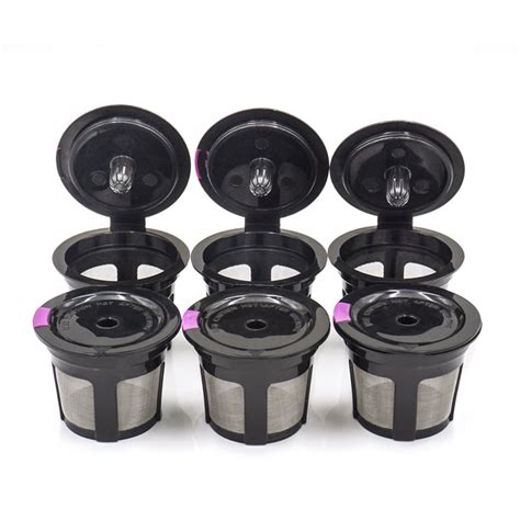 6 Pack Keurig Single My K Cup Solo Reusable Refillable Coffee Filter