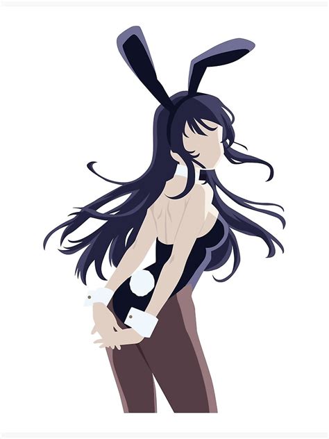 Bunny Girl Senpai Mai Poster By Ariancansiss Redbubble