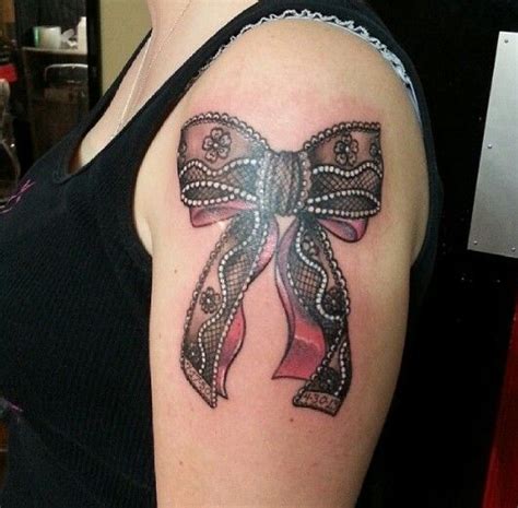 Pretty Bow And Lace Tattoo On Arm Tattoomagz › Tattoo