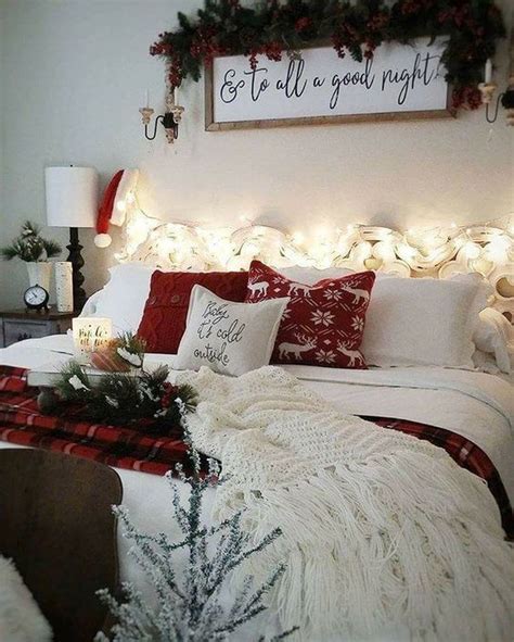 37 Beautiful Winter Bedroom Decor Ideas Hmdcrtn Holiday Room Decor