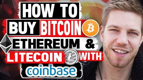 How To Buy Bitcoin Ethereum Litecoin On Coinbase Step By Step Tutorial Youtube