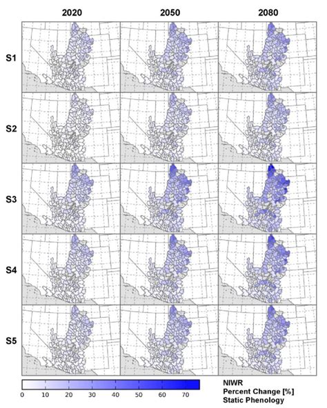 Colorado River Basin Spatial Distribution Of Projected Net Irrigation