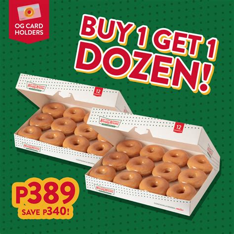 Manila Shopper Krispy Kreme Buy1 Get1 Promos Just For One Day