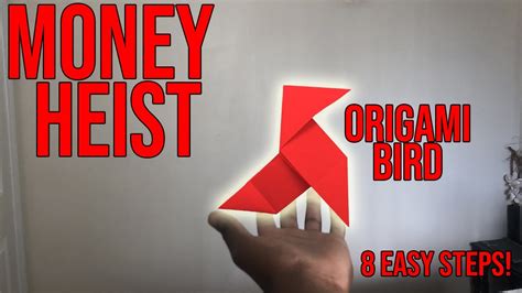 How To Make The Origami Bird From Money Heist Easy Youtube