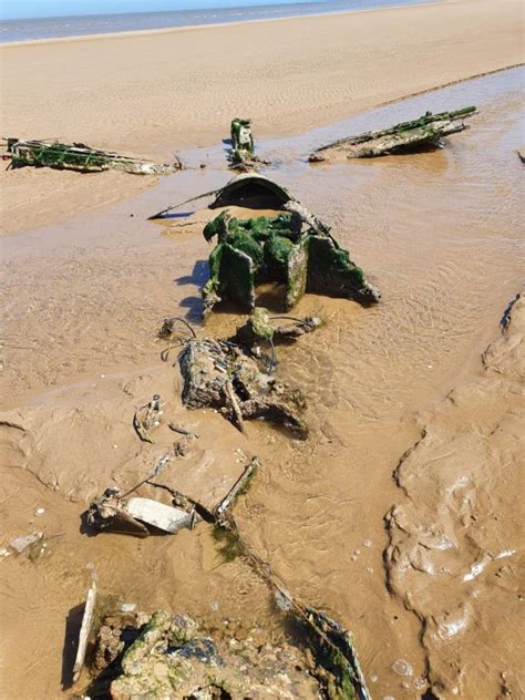 Raf Fighter Plane Emerges From Sand At Cleethorpes Beach Metro News