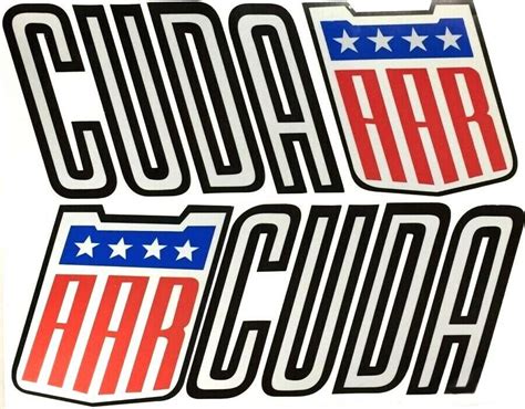 1976 feather duster fender names decal kit: 1970 Plymouth Cuda' AAR Quarter Panel Decals