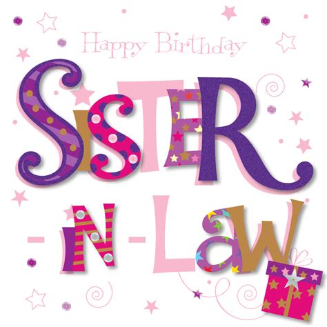 What to get for sister in law birthday. Sister-In-Law Happy Birthday Greeting Card | Cards