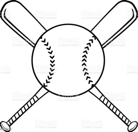 Maybe you would like to learn more about one of these? Black And White Crossed Baseball Bats With Ball Stock ...