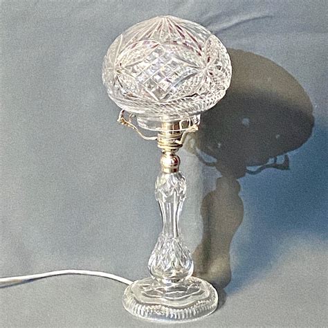 Small Cut Glass Mushroom Lamp Antique Lighting Hemswell Antique Centres