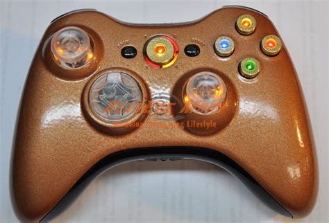 Xbox 360 Custom Controller Led Lighting Led Bullet Buttons Led Thumb