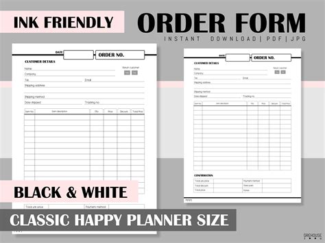 5 primary works • 8 total works. Order form template Happy planner size Business planner ...