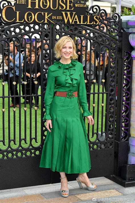 Cate Blanchett 2018 Green Midi Dress Nice Dresses Celebrity Dresses
