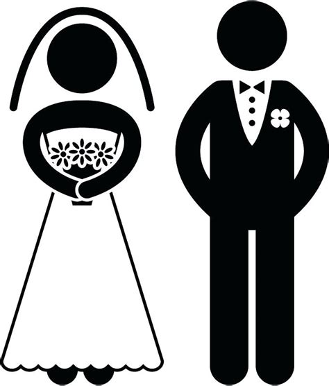 Bride And Groom Stick Figures Clip Art 20 Free Cliparts Download