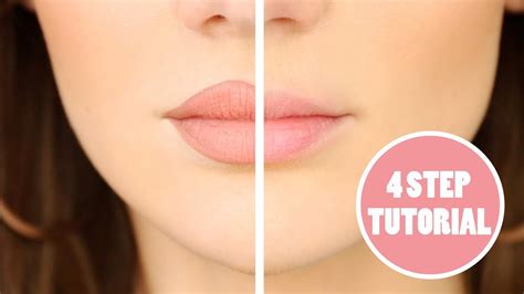 How To Fake Big Lips Change Your Lip Shape Overline Lips Tutorial