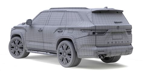 Toyota Sequoia 2023 3d Model Cgtrader