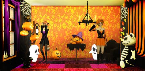 Sims 4 Ccs The Best Halloween Wallpapers By Niresim