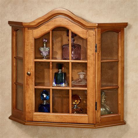 Ayden Wooden Wall Curio Cabinet