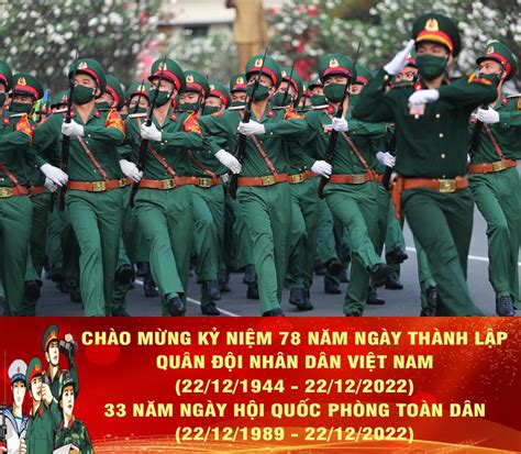 Chào Mừng Kỉ Niệm 78 Năm Ngày Thành Lập Quân đội Nhân Dân Việt Nam 22 12 1944 22 12 2022