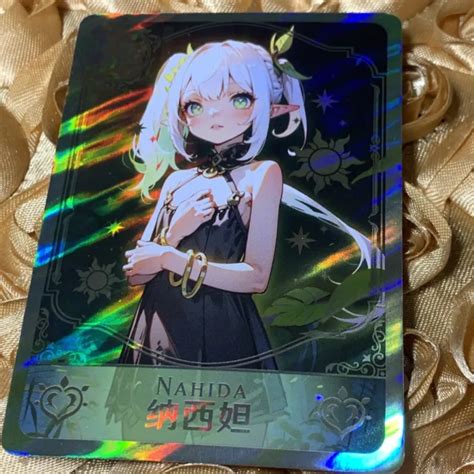 NAHIDA GENSHIN IMPACT SR Goddess Story Sexy Anime Waifu Card Girl Foil ACG PicClick