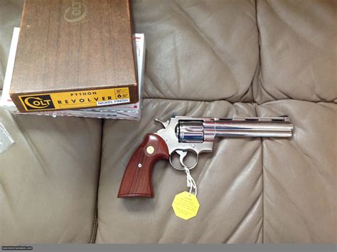 Colt Python 357 Magnum 6 Brite Nickel Mfg 1968 New Unfired